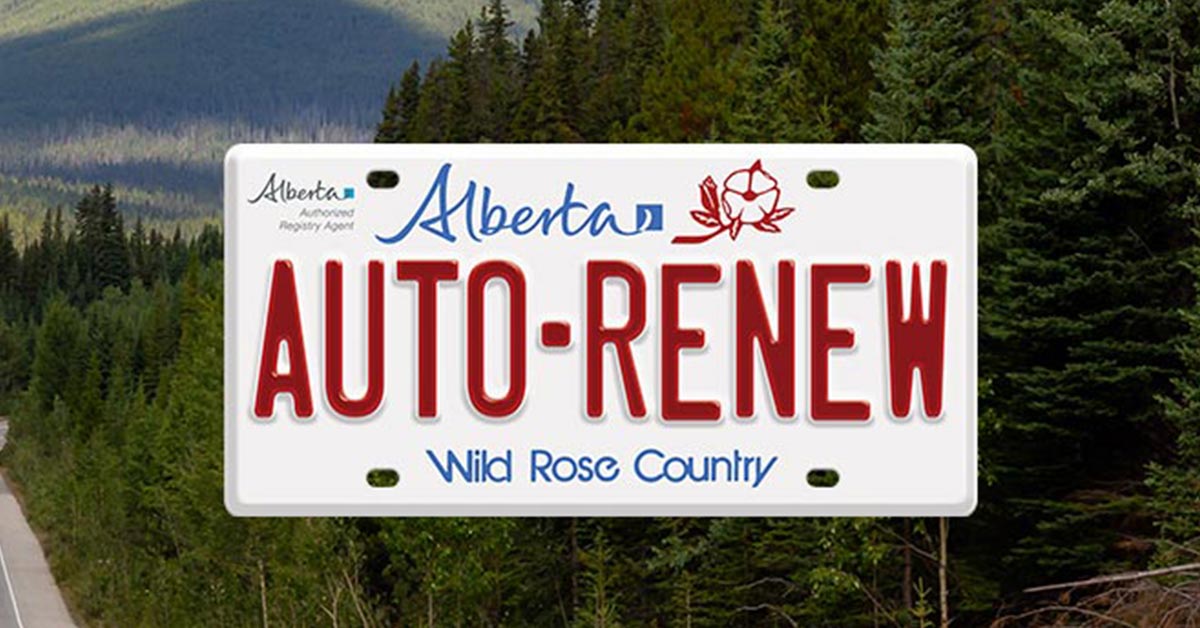 Alberta Vehicle Registration AutoRenew AMA